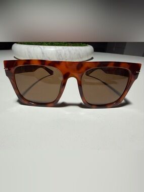 Aldo Tortoiseshell Square Women’s Sunglasses - Brown Lenses